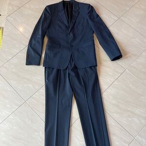 #2773 Theory Chamber Suit Blazer 38R Pants 31 Dark Navy